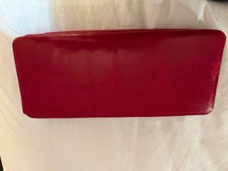 Estuche Viaje Piel Años 60 Guantes  Rojo