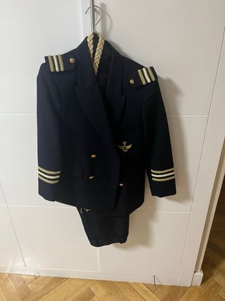 Traje marinero niño comunión azul y oro