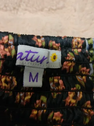 Pantalones largos seda estampado multicolor