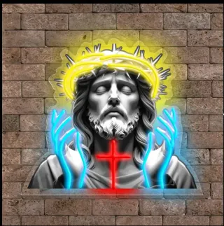 Lampada Neon LED "CRISTO" Croce
