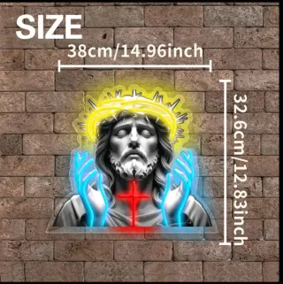 Lampada Neon LED "CRISTO" Croce