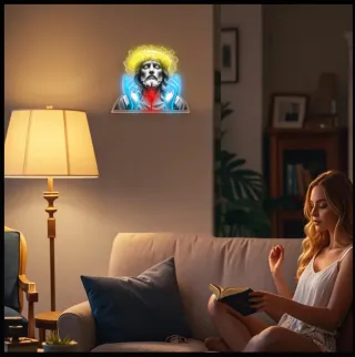 Lampada Neon LED "CRISTO" Croce