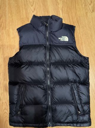 Chaleco The North Face Nuptse negro niños