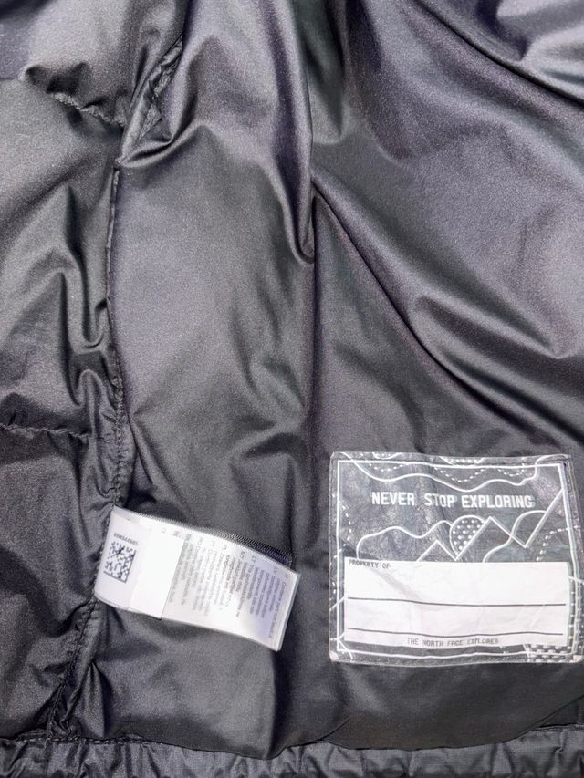 Chaleco The North Face Nuptse negro niños