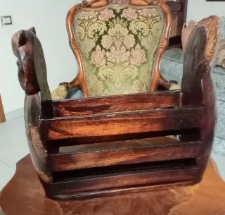 Portariviste gufo in legno anni '60