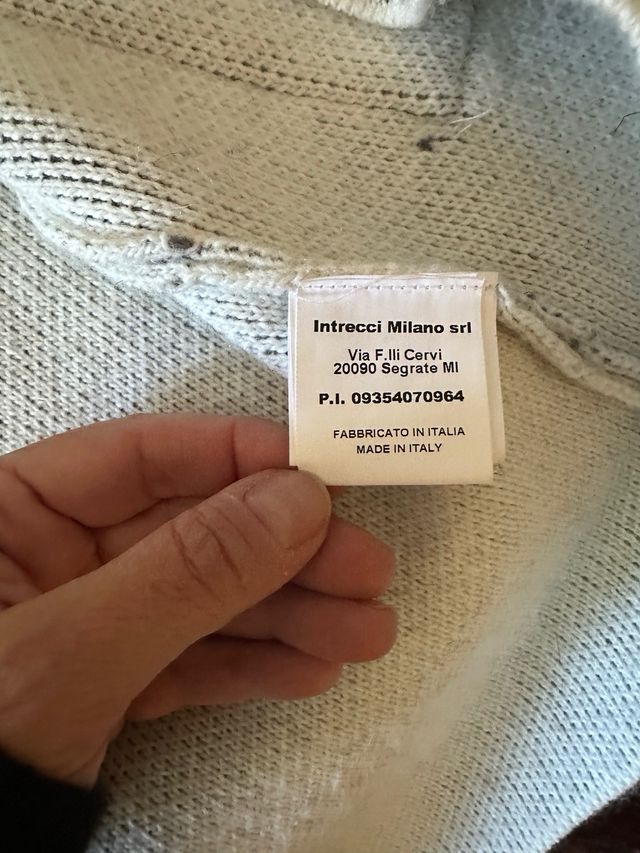 Giacca cardigan donna Bagutta grigio/bianco