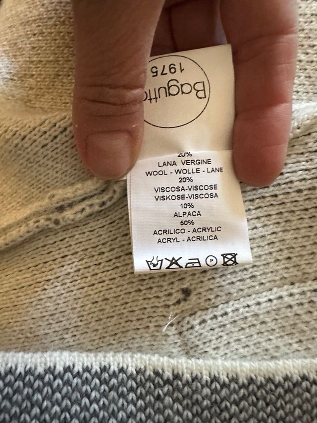 Giacca cardigan donna Bagutta grigio/bianco