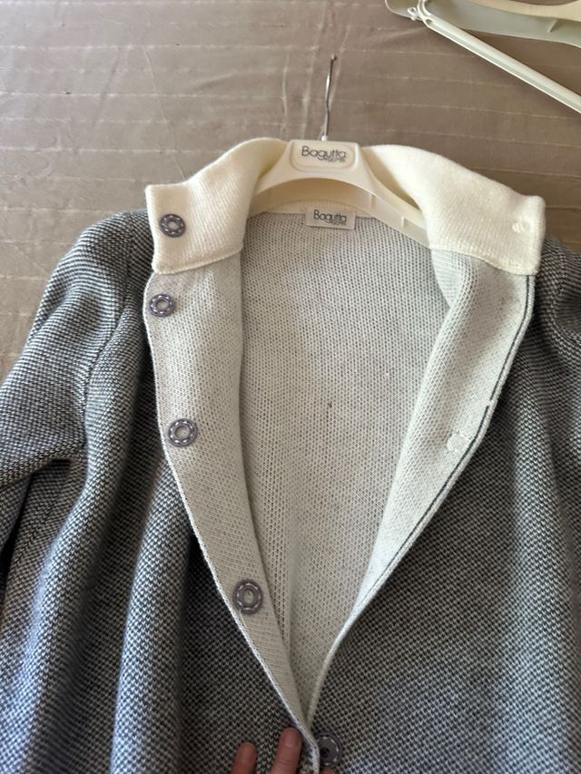 Giacca cardigan donna Bagutta grigio/bianco