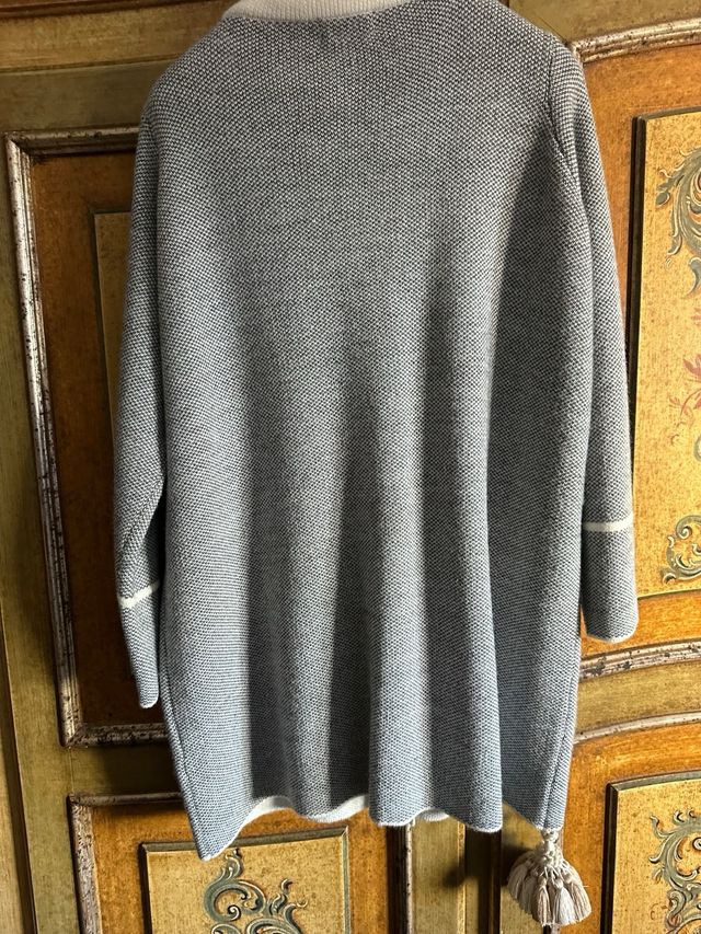 Giacca cardigan donna Bagutta grigio/bianco