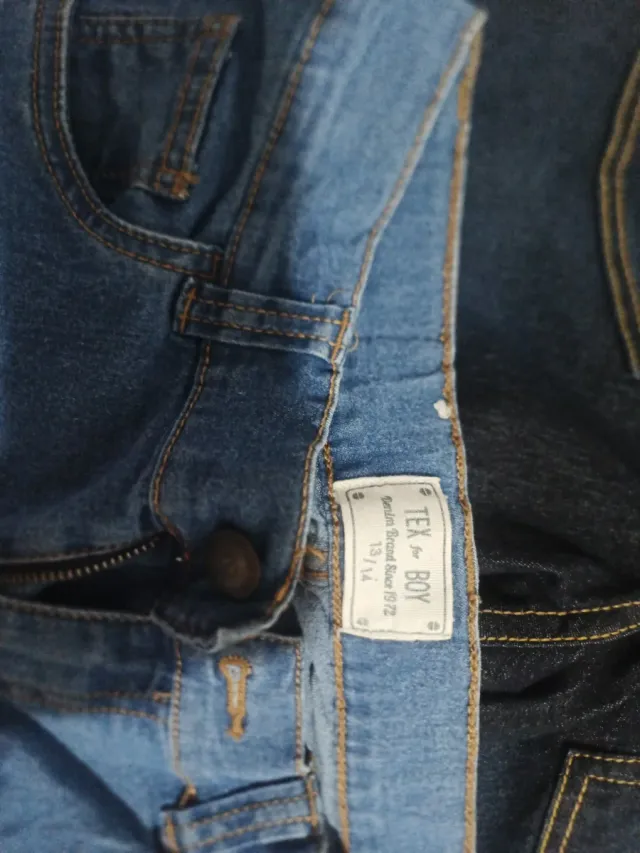 Pantalones vaqueros elásticos niño talla 13-14