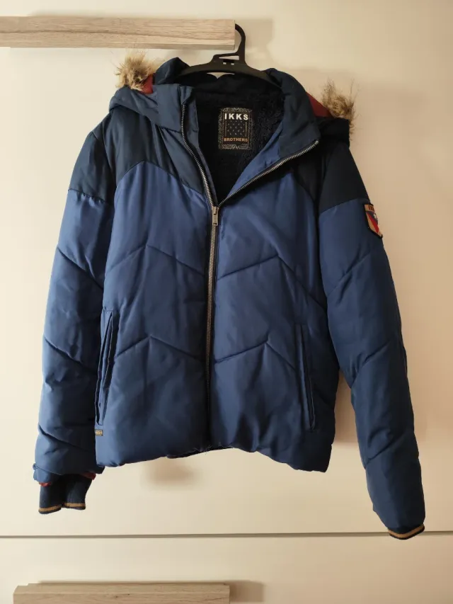 Cazadora IKKS niño con capucha, talla 14, 164cm