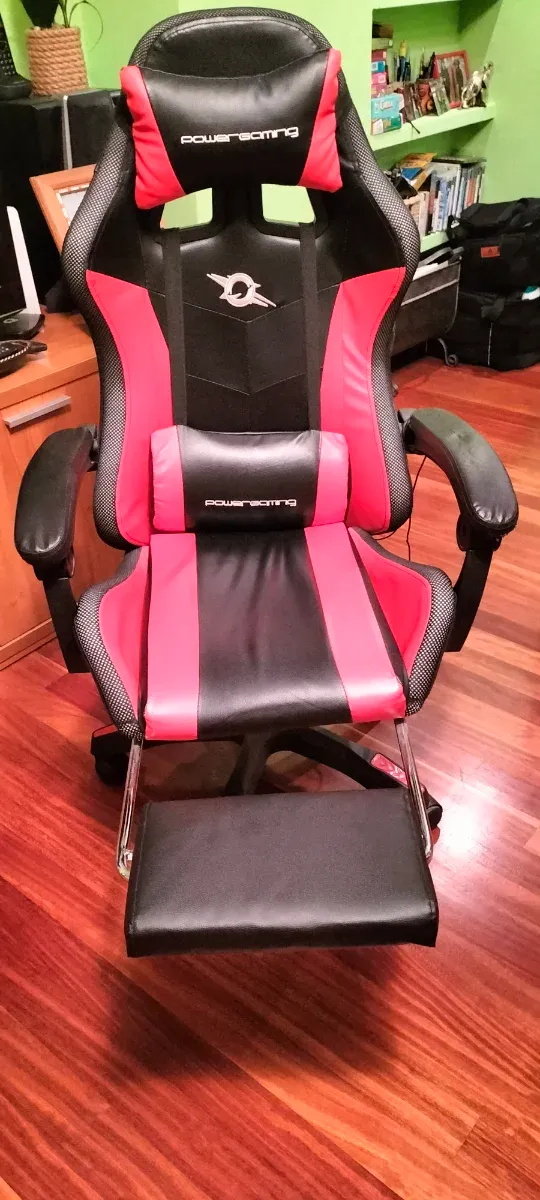 Silla Gaming Powergaming Negra y Roja