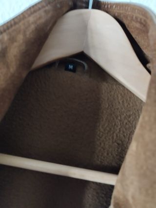 Cazadora Piel Vuelta Marrón Talla M