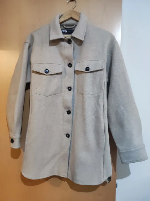 Parka/Sobrecamisa Zara Beige Talla M