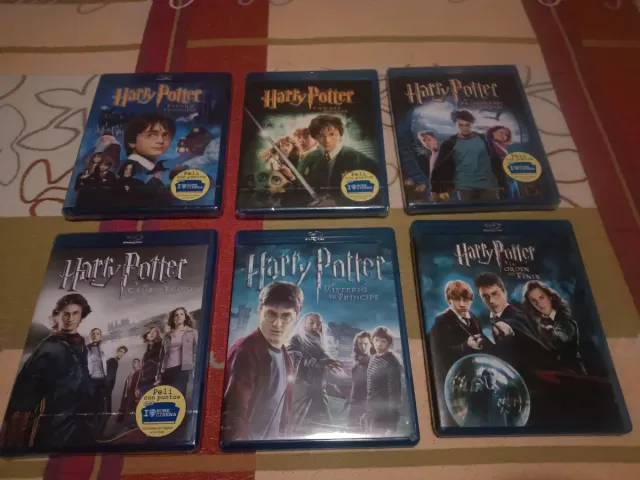 Lote 6 Film di Harry Potter Blu-ray PAL ESP