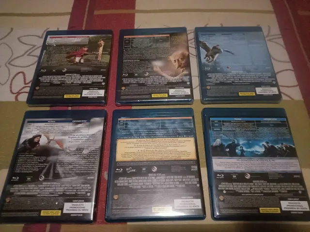 Lote 6 Film di Harry Potter Blu-ray PAL ESP