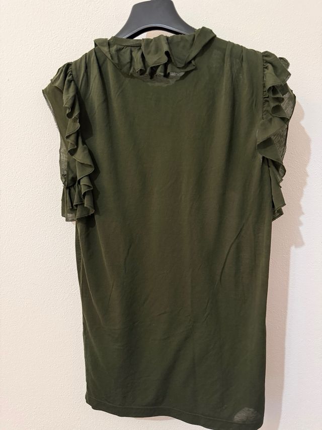 Dsquared2 Top Ruffle XS Verde