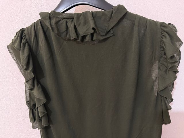 Dsquared2 Top Ruffle XS Verde