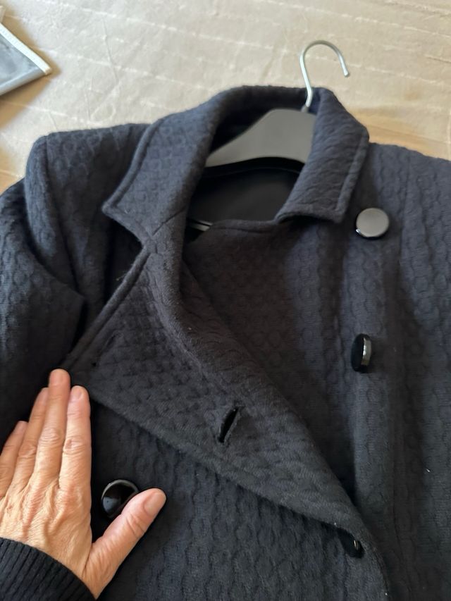 Cappotto Marella nero doppio petto