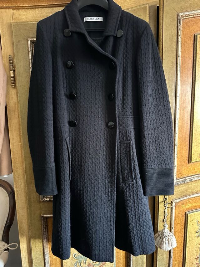 Cappotto Marella nero doppio petto