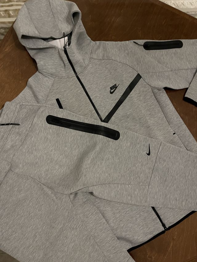 Nike Tech Fleece Mix Full Zip Gris