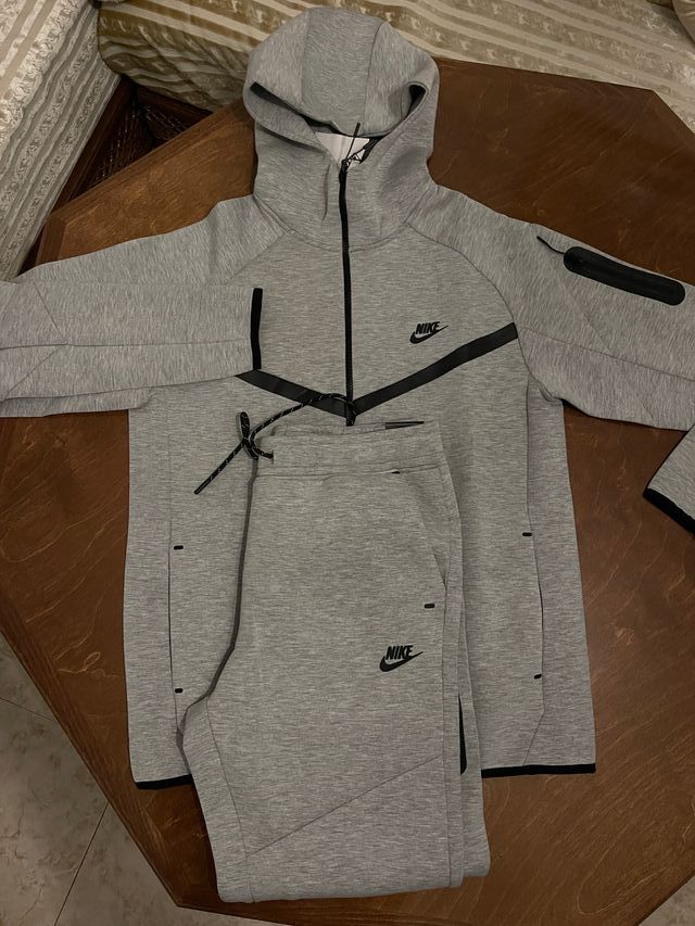 Nike Tech Fleece Mix Full Zip Gris