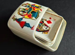 Dispensador de naipes de cerámica