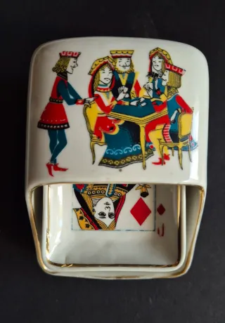 Dispensador de naipes de cerámica