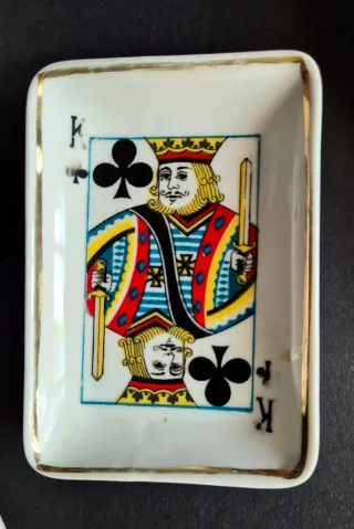 Dispensador de naipes de cerámica