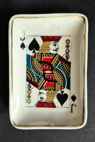 Dispensador de naipes de cerámica