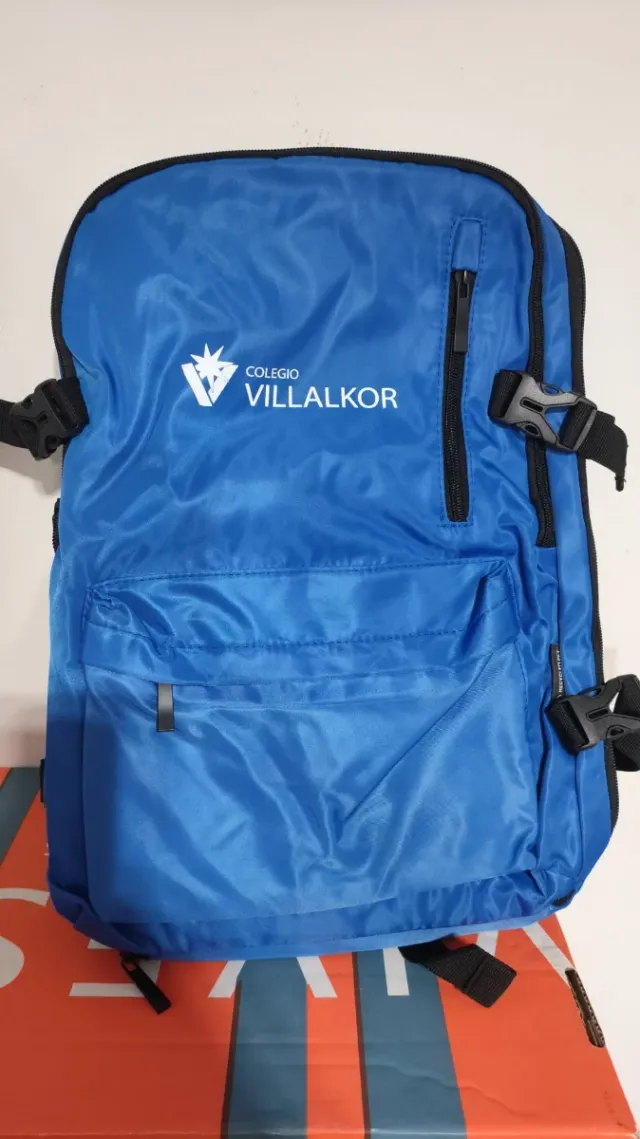 Mochila escolar Colegio Villalkor incluye carro