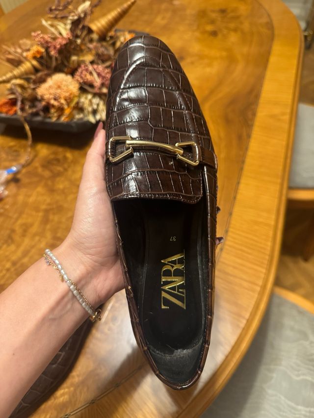 Zapatos Zara Marrones Talla 37