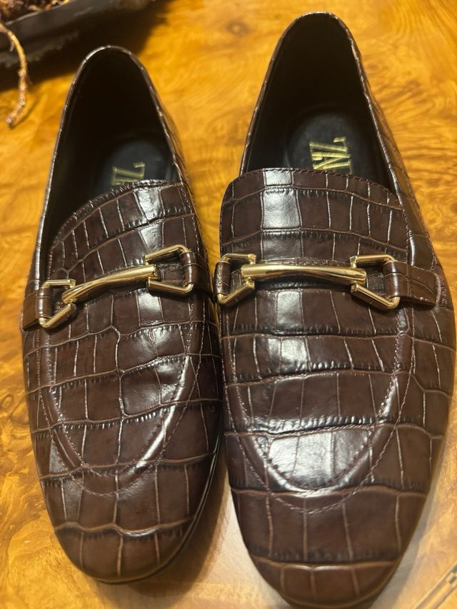 Zapatos Zara Marrones Talla 37