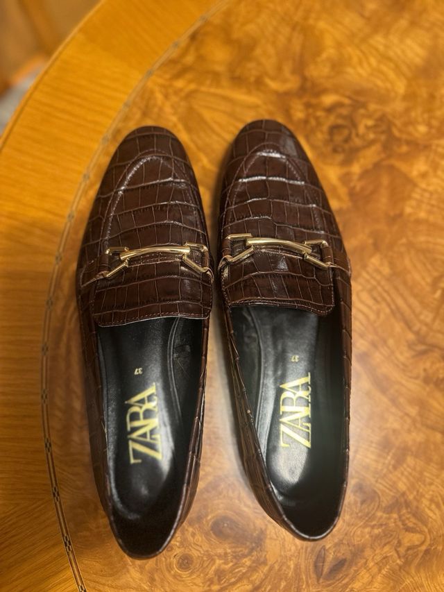 Zapatos Zara Marrones Talla 37