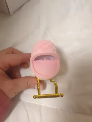 Pendientes niña con caja rosa y dorada