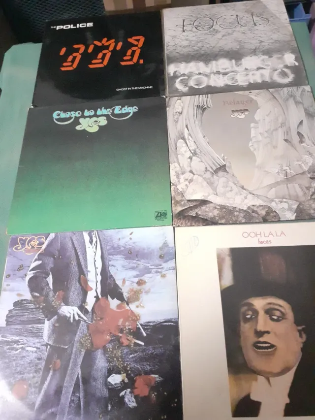 Lote 6 Vinilos Rock: Police, Yes, Faces