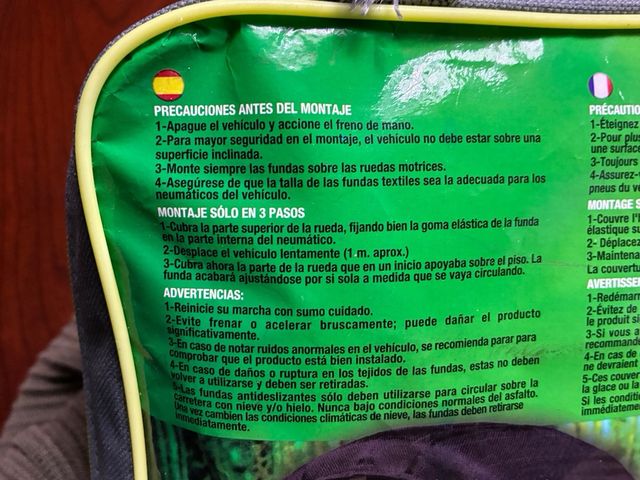 Cadenas textiles para nieve DRIVETEX T79