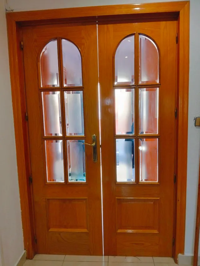 Puertas Dobles Madera Roble