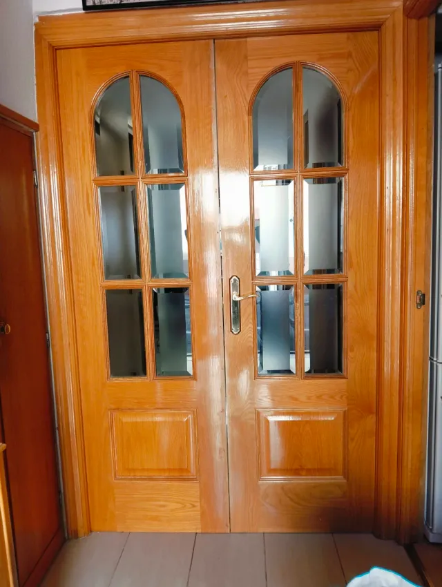 Puertas Dobles Madera Roble