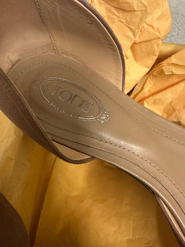 Ballerina aperta Tod's beige/marrone