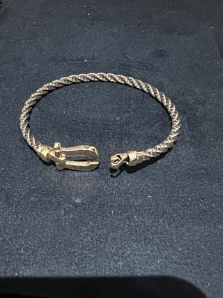 Pulsera de hombre con cierre en oro rosa