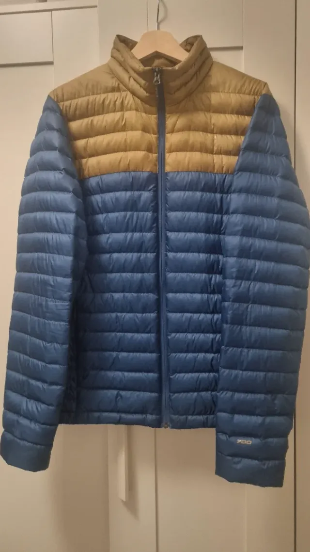 Chaqueta The North Face plumas azul/amarillo