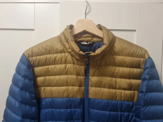 Chaqueta The North Face plumas azul/amarillo