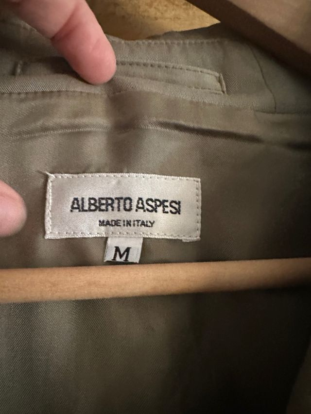 Impermeabile Alberto Aspesi Uomo Verde Taglia M