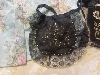 Lote antiguo falda fallera y mandiles