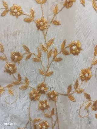 Lote antiguo falda fallera y mandiles