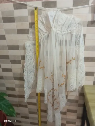 Lote antiguo falda fallera y mandiles