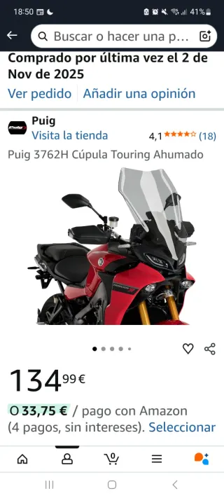 Cúpula Yamaha Tracer 9 Touring,