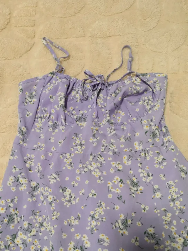 Vestido lila floral