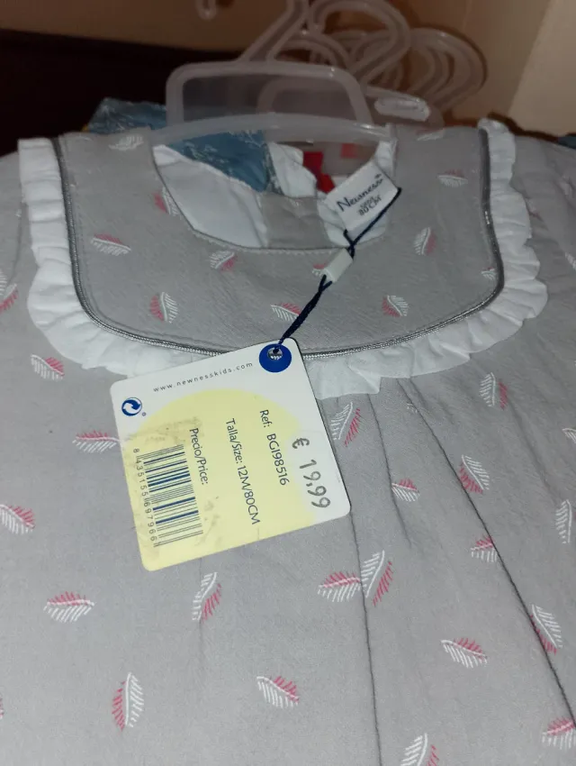 Vestido niña Newness manga larga